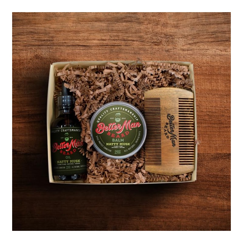 BETTER MAN BEARD Natty Musk Beard Oil - 2 oz