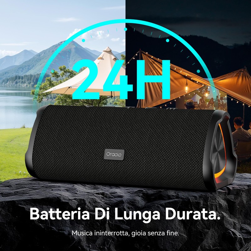oraolo Cassa Bluetooth Altoparlante Portatile Wireless Speaker