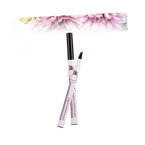 Four-pronged Liquid Eyebrow Pencil Natural Sweat Makeup Tool for Women