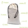 ZENPAC Cowboy Boot Bag, Beige Duster Flannel Pouch with Drawstring