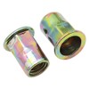10Pcs M12 x 22mm Carbon Steel Rivet Nut Insert, Zinc