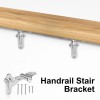 RealPlus 6 Handrail Bracket, 3" Staircase Hand Rail Brackets for