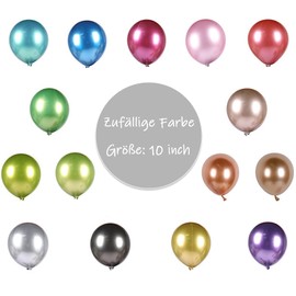 DazzJoy Balloons, 50 pieces (colourful, 10 inches)