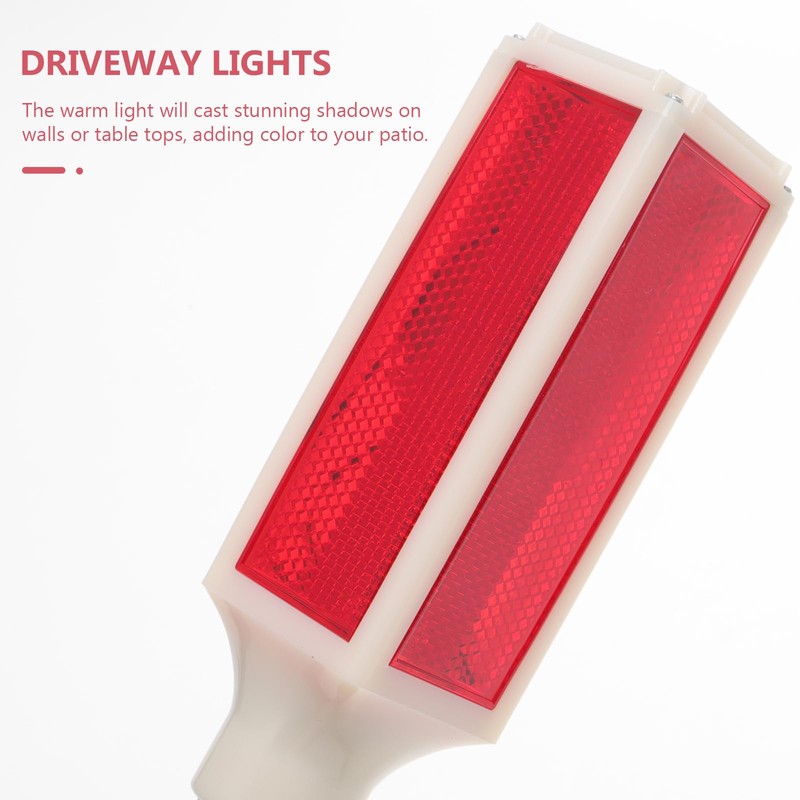 Solar Driveway Marker Lights 30.31 in Metal Stake Solar Powered