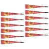 12pcs 0.9oz Temporary Tattoo Paste Red Professional Waterproof Safe DIY
