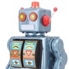 Metal Tin Robot Toy Retro Electric Rotating Figures Model Adult