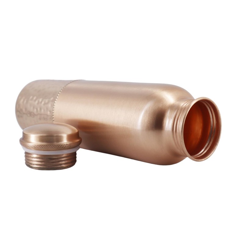 AncientImpex Pure Copper Water Bottle, 1000 Ml Capacity for Ayurveda