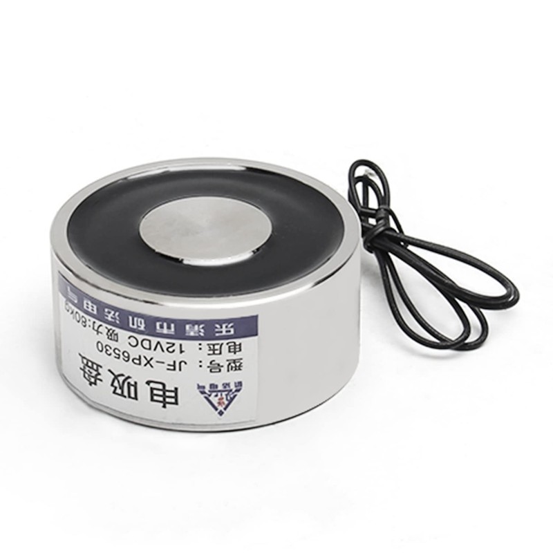 Fielect DC 12V 80Kg/176Lb Electric Lifting Magnet Electromagnet Solenoid Lift