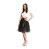 Kostümplanet® Petticoat Black with Elastic Band and Tulle Tutu Petti