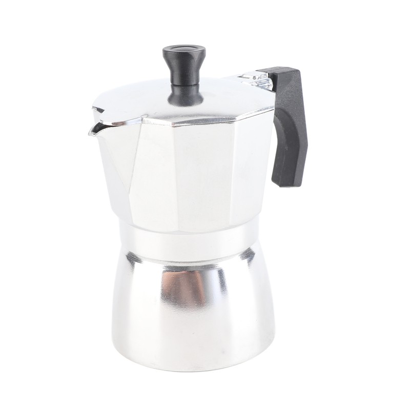Stovetop Coffee Maker Coffee Boiler Pot Aluminum Octagonal Shape for