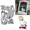 XMZZMX Patchwork Animal Duck Metal Cutting Dies for Card Making,