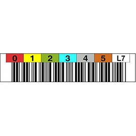 LTO 7 Label Horizontal Number Circle 000001-000099 Number Range: 000000-000099