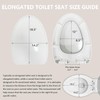 Premium Heavy-Duty Elongated (Oval) Toilet Seat (Oblong 18.5″), Soft Close