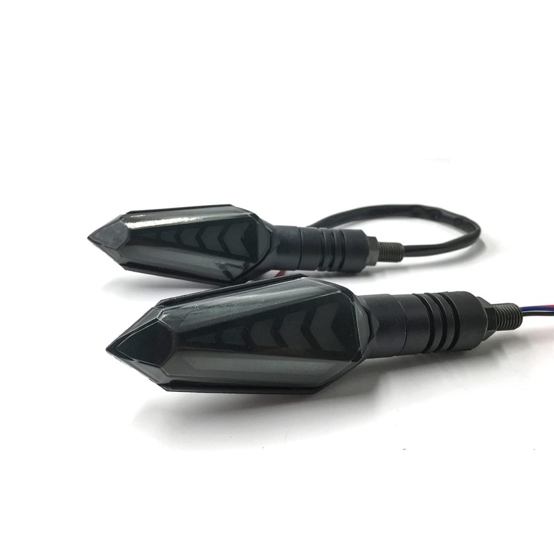VRWEARE Universal 4Pcs Motorcycle Turn Signals Double Color Led Yellow