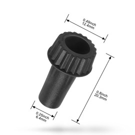 DiCUNO Light Lamp Turn On/Off Switch Knobs Replacement, Black, Standard Size, 4 Packs