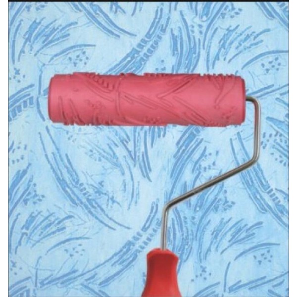 Greek Art 7" DIY Patterned Paint Roller Decorative Rubber Roller