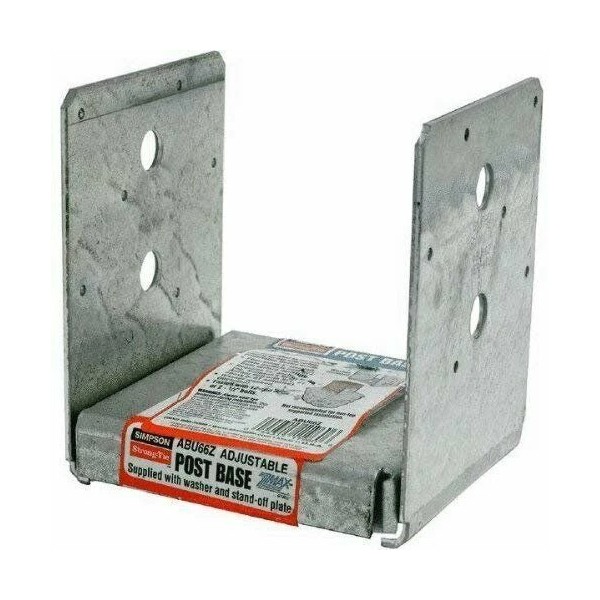 Simpson Strong-Tie ABU66Z 6x6 Adjustable Post Base ZMAX Galvanized Steel