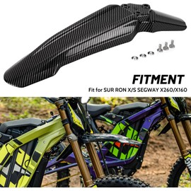 XINGWU Front Fender for Surron Light Bee X/S Segway X160/X260 Dirt Bike Motorcycle Front Fender Modified Mudguard Protector for Eikes Carbon Fiber Style