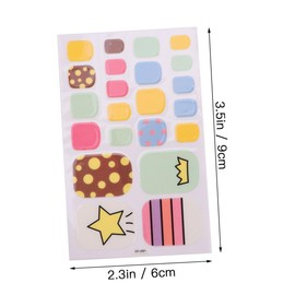 Healeved Waterproof Toenail Stickers 10 Pack Nail Art Supplies for Women Assorted Patterns
