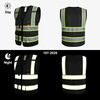 ProtectX 9 Pockets Safety Vest for Men Women High Visibility