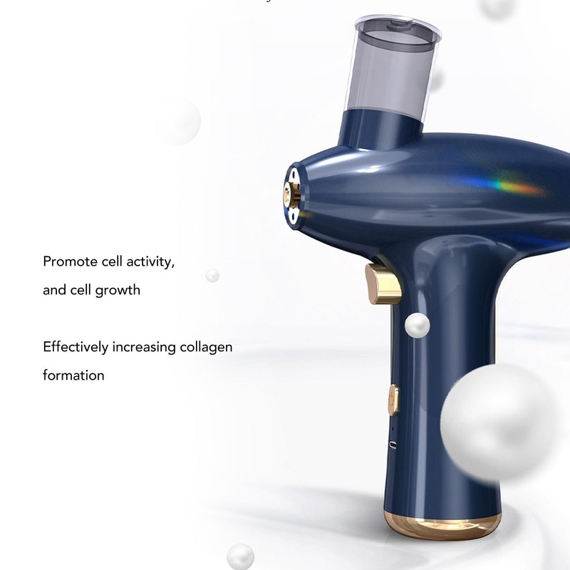 Facial Oxygen Spray Injector Red Blue Light High Pressure Fine