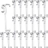 WYNOTT Valance Clips for Blinds, 2.5 Inch(63.5mm) Clear Blind Clips