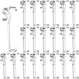 WYNOTT Valance Clips for Blinds, 2.5 Inch(63.5mm) Clear Blind Clips Blinds Retainer Holder,Plastic Window Blind Parts(20 PCS)
