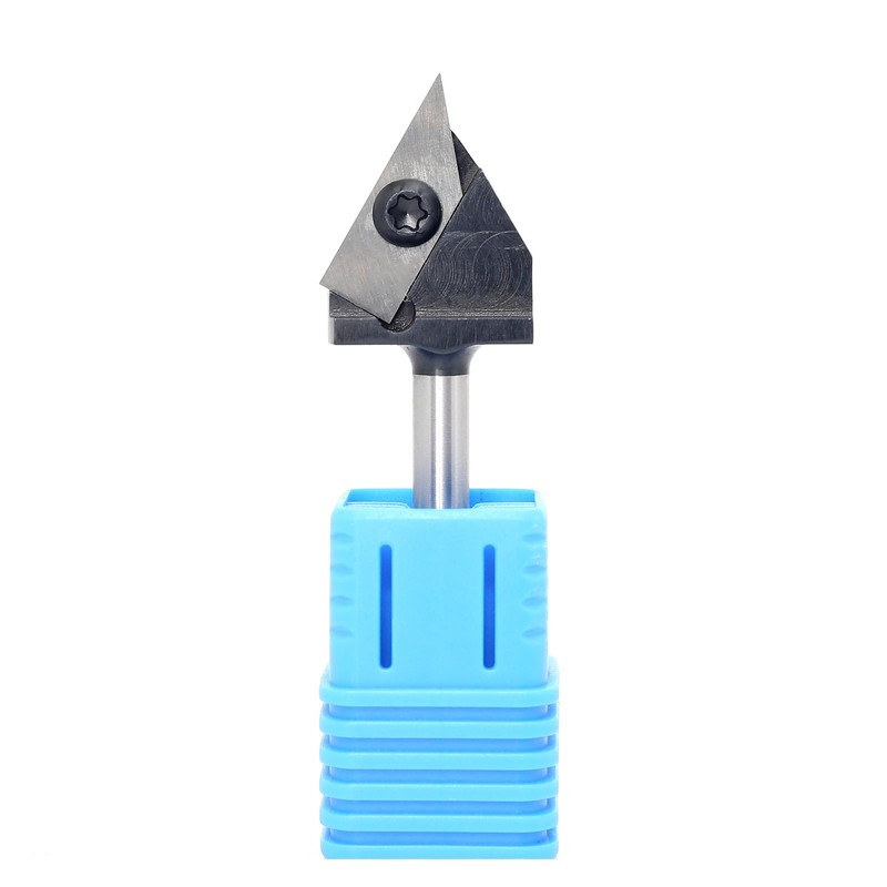 Insert Carbide V-Groove 60-Degree Router Bit 1/4 Inch Shank, Replacement