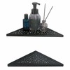WELLUP 10’’ Corner Shower Shelf 2 Pack, Triangular Matte Black