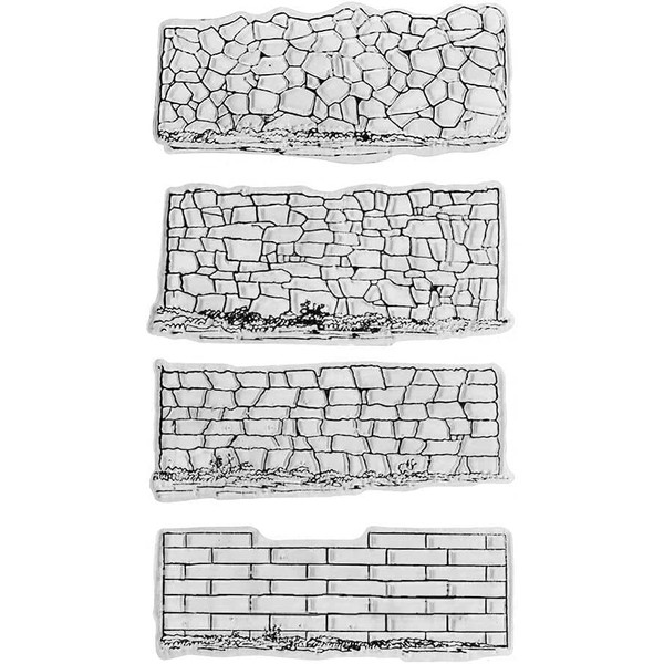 Linda Craft Different Brick Background Spring Clear Stamps for Card