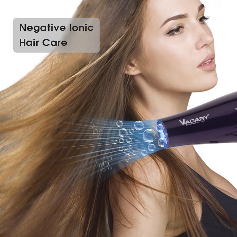 VAGARY 6690A Salon Pro Hair Dryer for Women,2200w Powerful AC