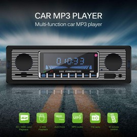 KIMISS Bluetooth estéreo para coche, Auto Bluetooth Radio Classic Auto Stereo MP3 Music Player con USb Sd AUx FM InDash Head Unit (12V)