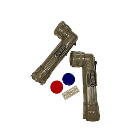 Fulton U.S. MILITARY ISSUE FULTON MX-991/U OD GREEN ANGLEHEAD FLASHLIGHT MADE USA *NEW*