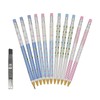 12 Mechanical Pencils, Retractable Pencils, Cute, Non-Sharpening, Erasable Brushstrokes, Permanent,