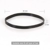 Hoyols 1500 - Correas elásticas negras para el pelo, mini