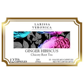 Ginger Hibiscus Chicory Root Tea (Single Serve K-Cup Pods) (12 pods, ZIN: 577812) - 3 Pack