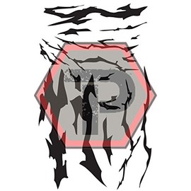 Version 1 of Tactical Penguin's Tiger Stripe Stencil, High Bake - Oven Cured 7x11" Duracoat, Gunkote, & Cerakote Vinyl Stencil for DIY Spray Paint / Airbrush / Coating Projects