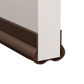 Draught Excluder Door, PVC Flexible Door Bottom Sealing Strip Under Door Draft Stopper Weather Stripping Noise Blocker(Brown)