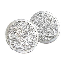 Maria Belen 925 Sterling Silver Reticulated Circle Earrings