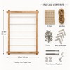 Wooden Photo Display Board with 30 Clips, 25 x 33