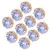 10Pcs Sewing Claw Diamond Fat Square Glass High Top Clothing
