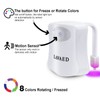 LAVAED Motion Sensor Toilet Night Light,8 Colors Changing Body Motion