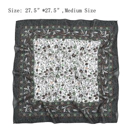 K-Elewon 27.5” Women Medium Square Scarf Cotton Head Scarf- 2PCS Neck Scarf Hair Scarf Head Sleeping Wraps Scarfs for Women