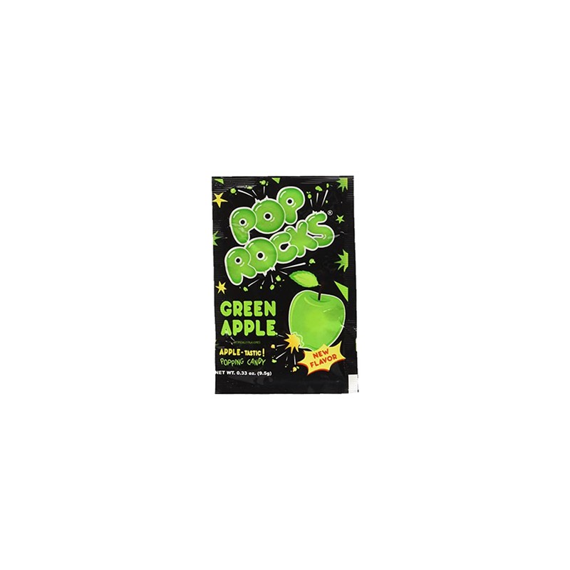 Pop Rocks Green Apple Bulk (0.33 oz) – 72 Pack