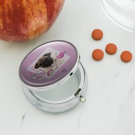 Cute Pug Puppy Dog Love Pill Case Trinket Gift Box