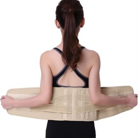 Faja lumbar para la espalda, soporte lumbar para levantar peso, para el dolor de espalda, ciática, escoliosis, hernia discal, cinturón lumbar 3D de
