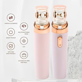 Pluxy Epil Pro 3.0 Women Face Epilator,Hand,Legs Underarms Women's Epilator,Flawless Facial Hair Remover for Women, Easy to Use at Home Effortless Smooth Skin Anywhere (Pink)