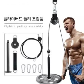 Faith Delivery Cooperation 체스트프레스 세트 등운동 삼두근 숄더프레스 훈련 DIY 홈짐 [5cm+블랙 도르래] Chest Press Set Back Exercise Triceps Shoulder Press Training DIY Home Gym [5cm + Black Pulley]