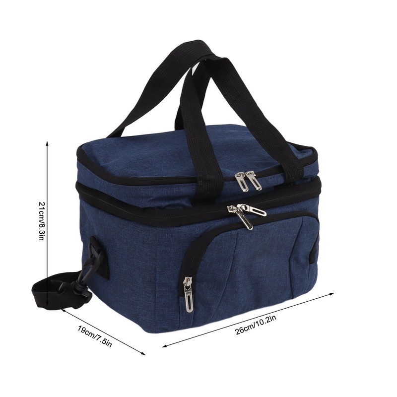 Collapsible Cooler Bag Oxford Cloth PEVA Leakproof Double Insulated Cooler