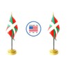 Made in The USA. 2 Basque Lands Rayon 4"x6" Miniature